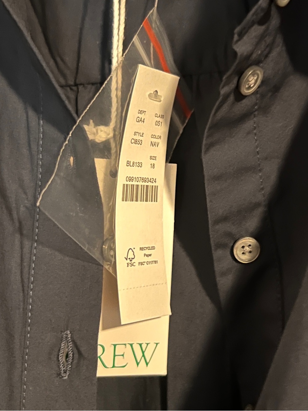 J.Crew Elena mini shirt-dress in cotton poplin - Picture 4 of 4